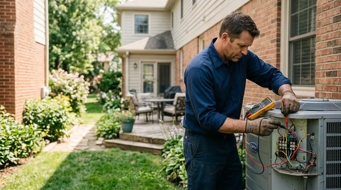 HVAC technician working near Vineyard, UT